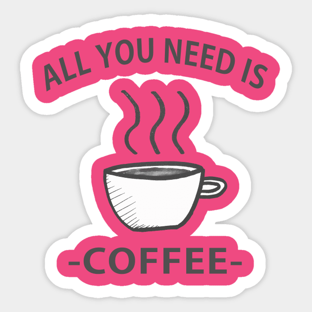 all you need is coffee Sticker by LOVILOVI